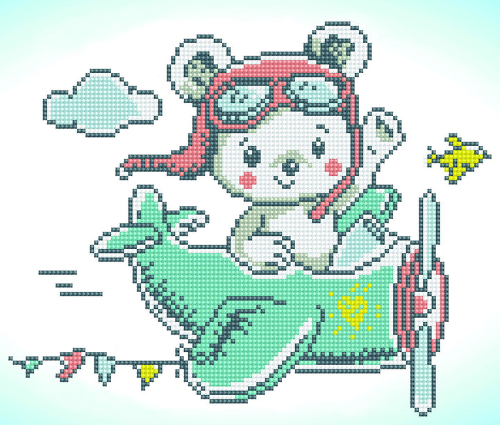 Diamond Dotz Aero Bear - 13 x 11 in