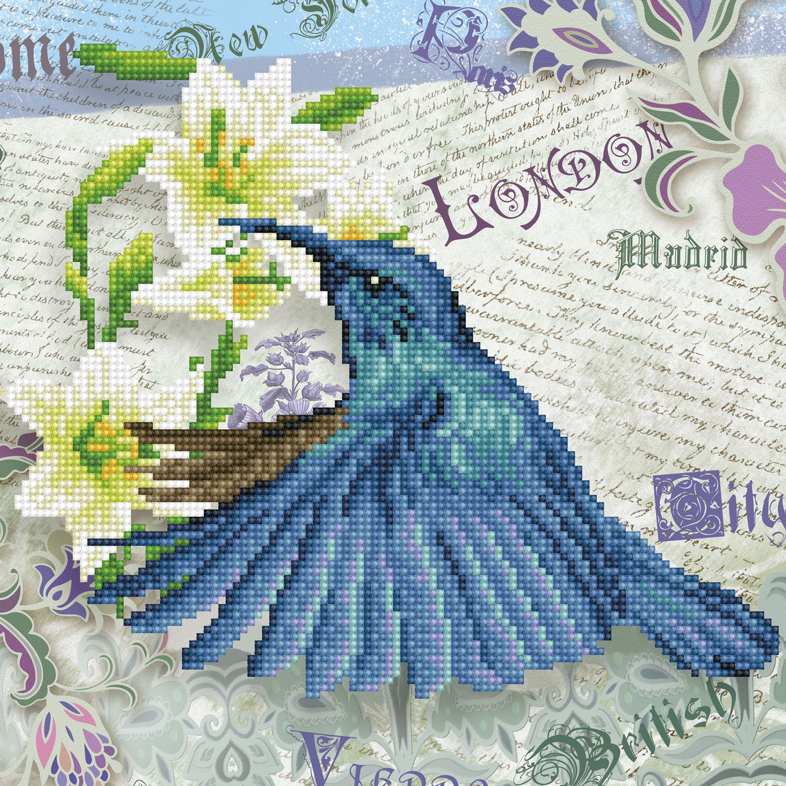 Hummingbird Travels | Diamond Painting Kits Birds | Diamond Dotz