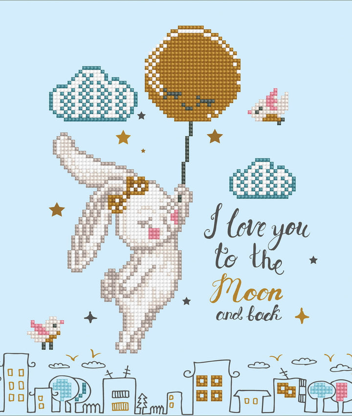 Diamond Dotz Love You to the Moon & Back - 12.6 x 12.6 in