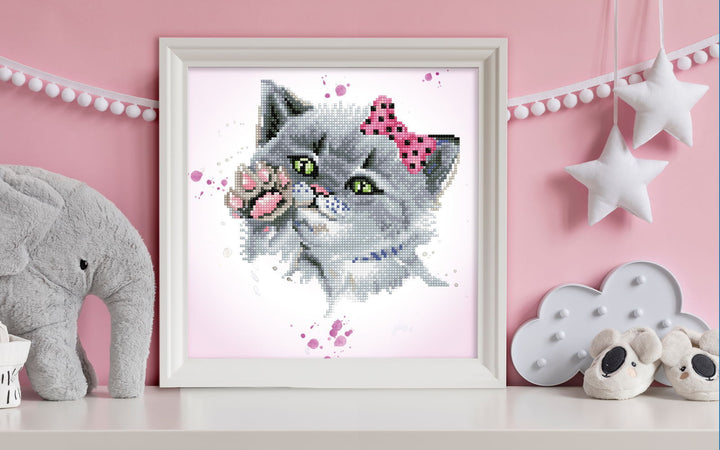 Diamond Dotz Eye Spy Kitty - 12.6" x 12.6"