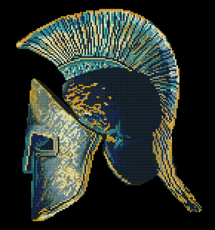 Diamond Dotz Spartan Symbol - 17.3 x 16 in