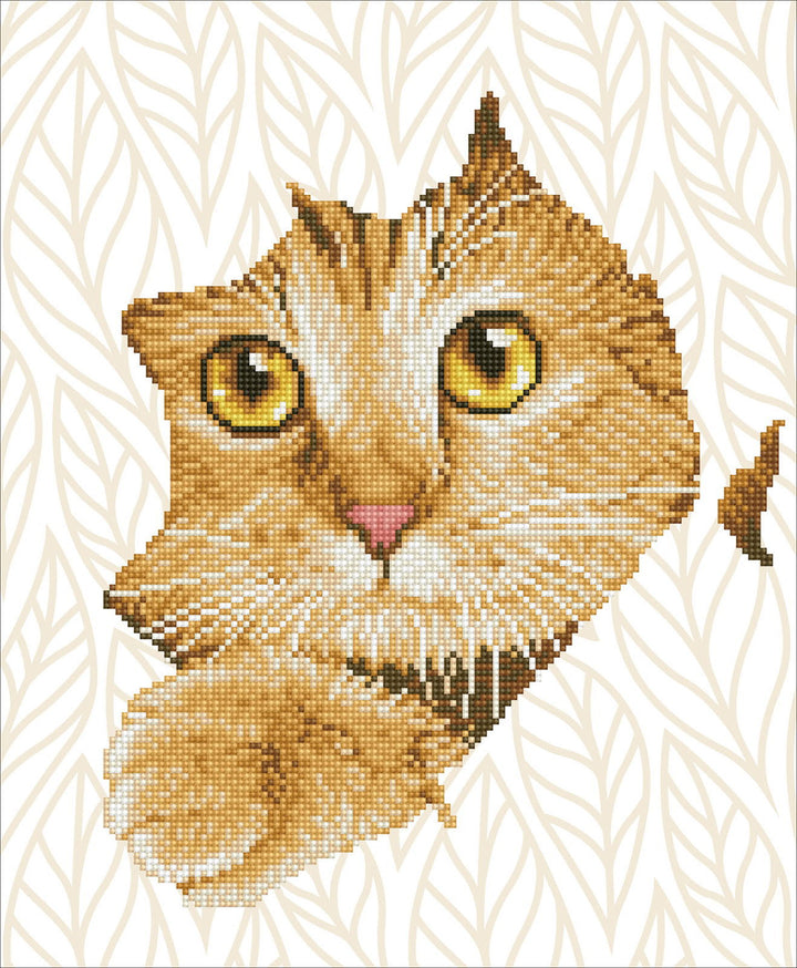 Diamond Dotz Kitten Peek - 14 x 17 in