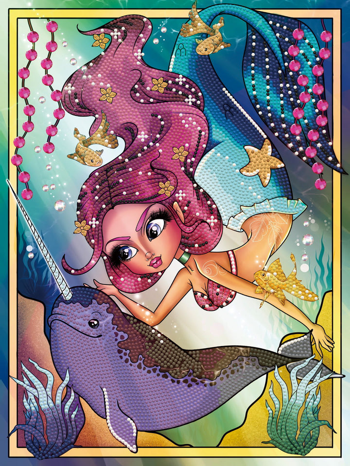 Diamond Dotz Narwhal - 15.75 x 11.81 in