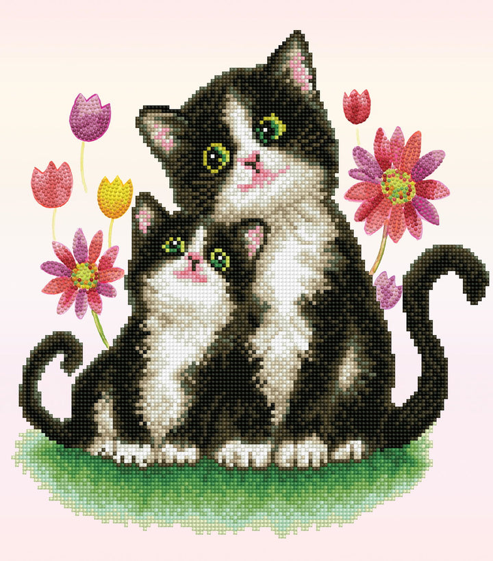 Diamond Dotz Kitty Song - 16.54 x 14.57 in
