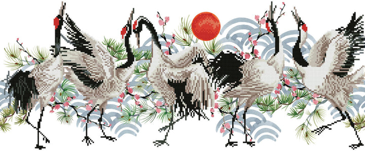 Diamond Dotz Brolga Dance - 30.3" x 12.6"