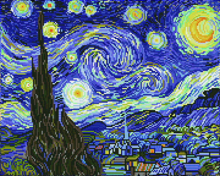 Diamond Dotz Starry Night (Van Gogh) - 20 x 16 in