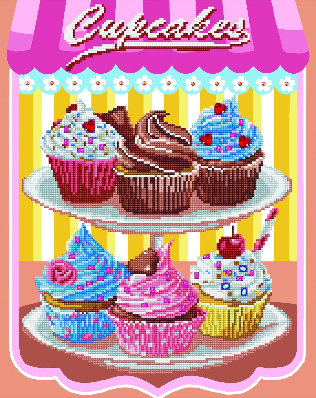 Cup Cakes | Diamond Painting Kits | Diamond Dotz – DIAMOND DOTZ