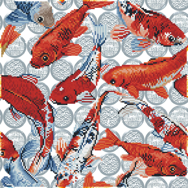Diamond Dotz Koi Mosaic - 16.1 x 16.1 in