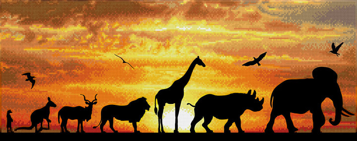 Diamond Dotz African Sky - 28 x 8 in