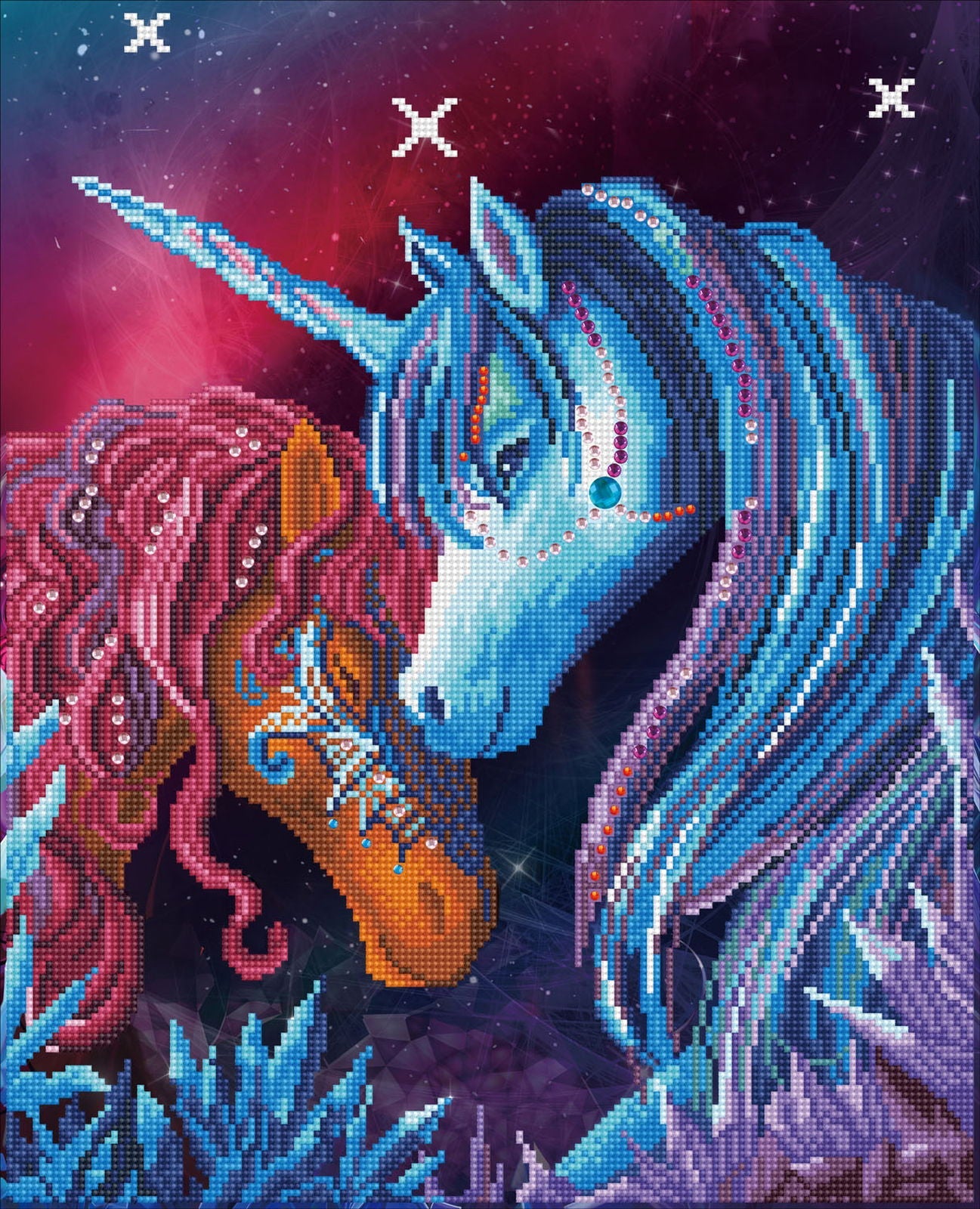 Crystal Garden | Diamond Painting Kits Unicorns | Diamond Dotz