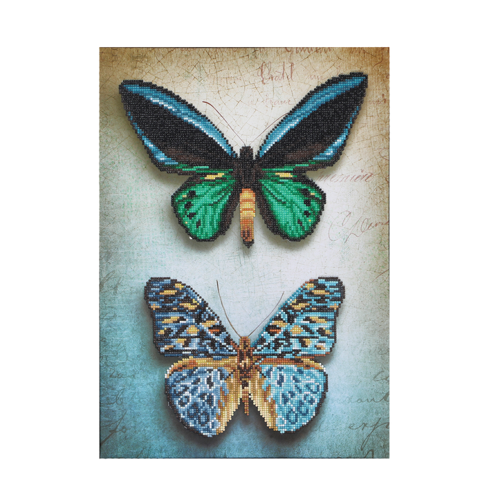 Diamond Dotz Antique Butterflies - 14.57 x 20.28 in