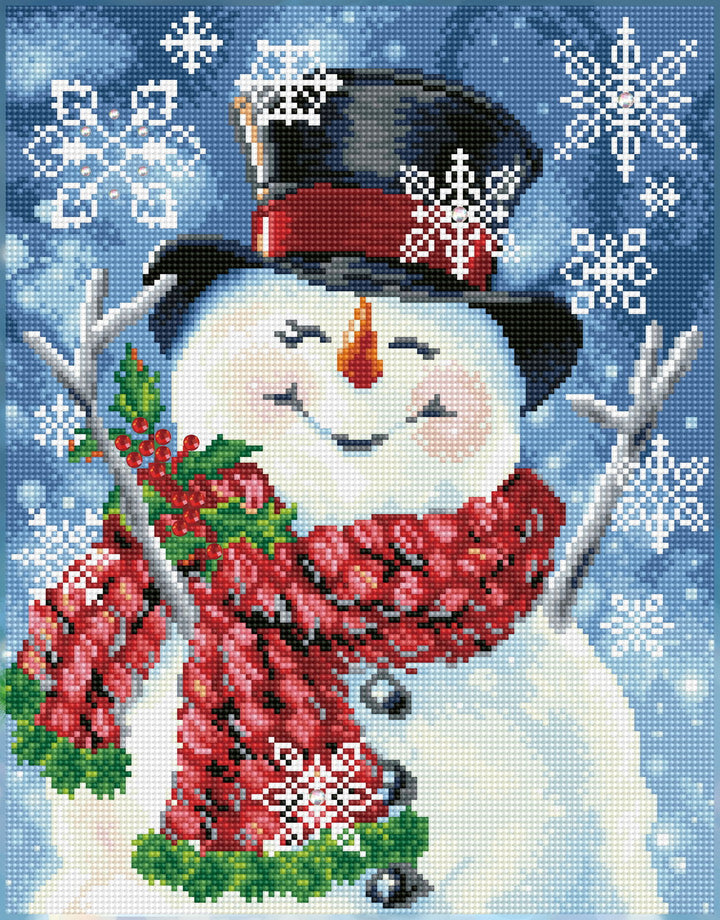 Diamond Dotz Joyful Jolly Snowman - 14 x 17.9 in