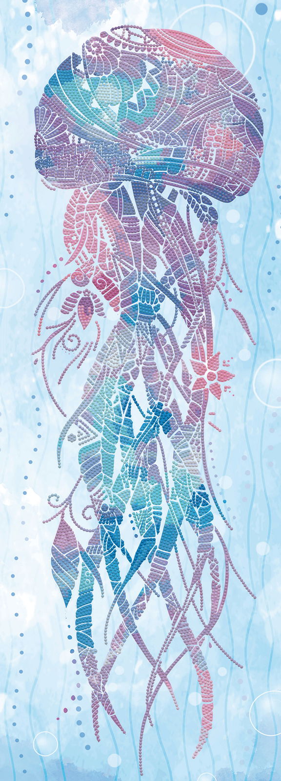 Diamond Dotz Jellyfish Swish - 29.53 x 10.63 in