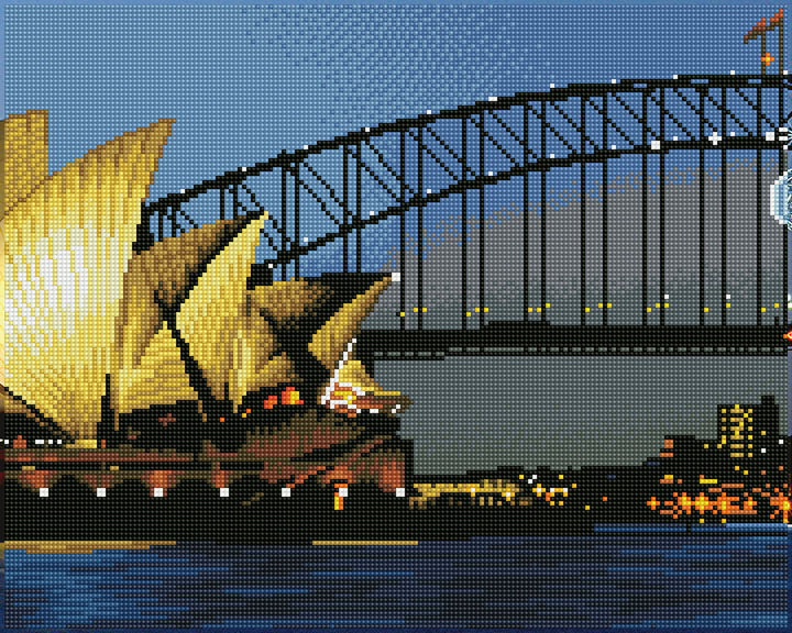 Diamond Dotz Sydney by Night - 20 x 16 in