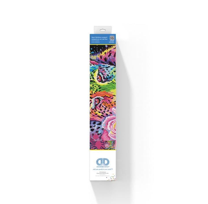 Diamond Dotz Neon Rainbow Leopard - 13.7 x 17.6 in