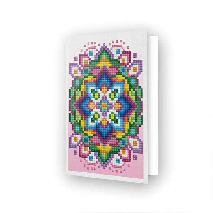 Diamond Dotz Pink Star - Diamond Painting Greeting Card