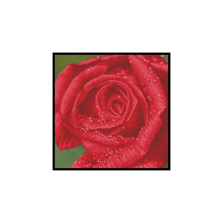 Diamond Dotz Rose Dew with Frame - 12.0" x 12.0"