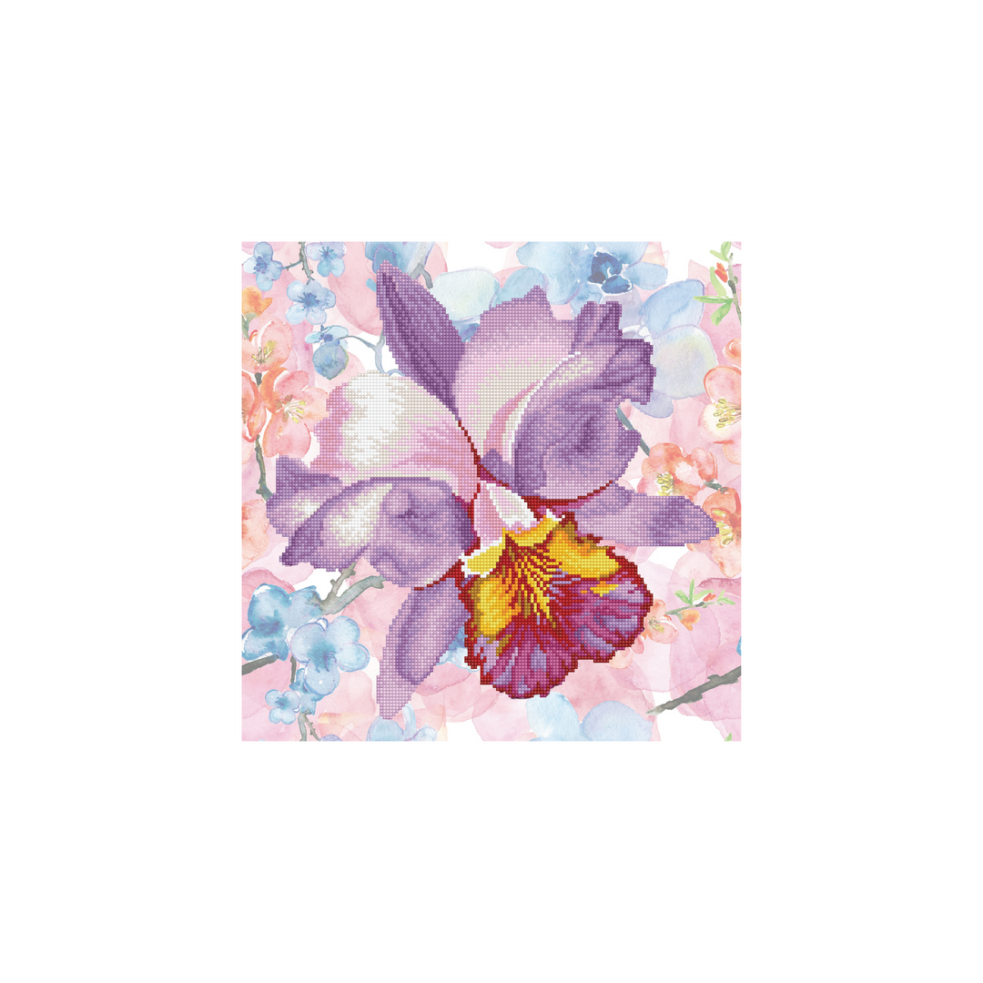 Diamond Dotz Sparkle Garden Mauve with Frame - 12.0" x 12.0"