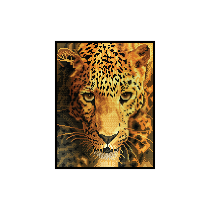 Diamond Dotz Jaguar Prowl with Frame - 10.8" x 14.0"