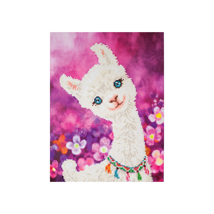 Diamond Dotz Lulu Llama with Frame - 12.6" x 16.5"