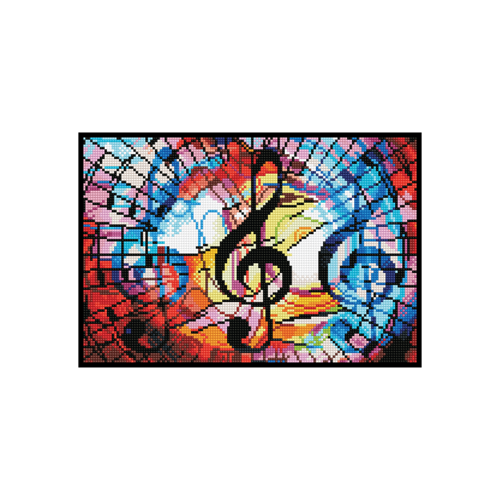 Diamond Dotz Triple Treble with Frame - 15.8" x 10.6"