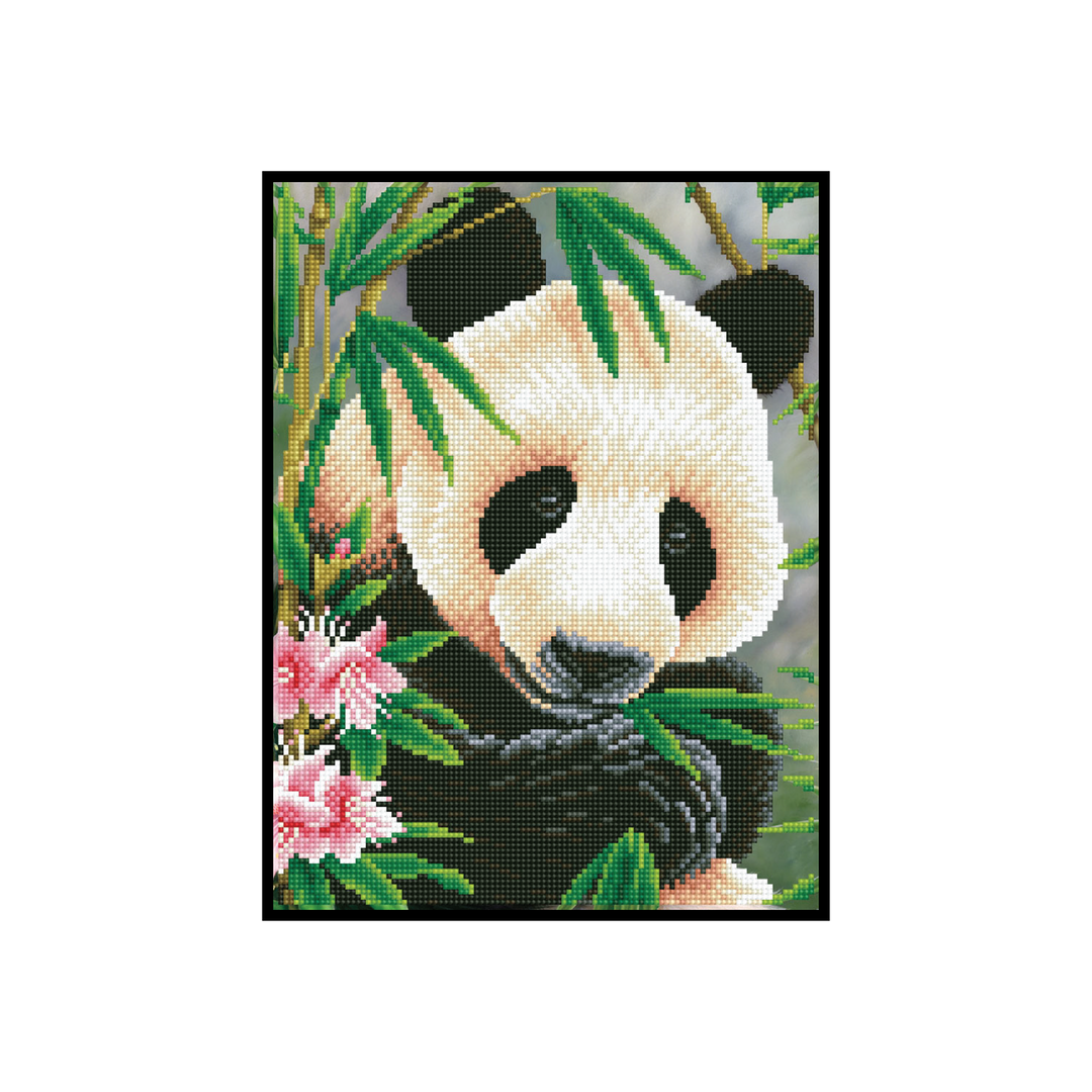Diamond Dotz Panda Prince with Frame - 11.8" x 15.8"