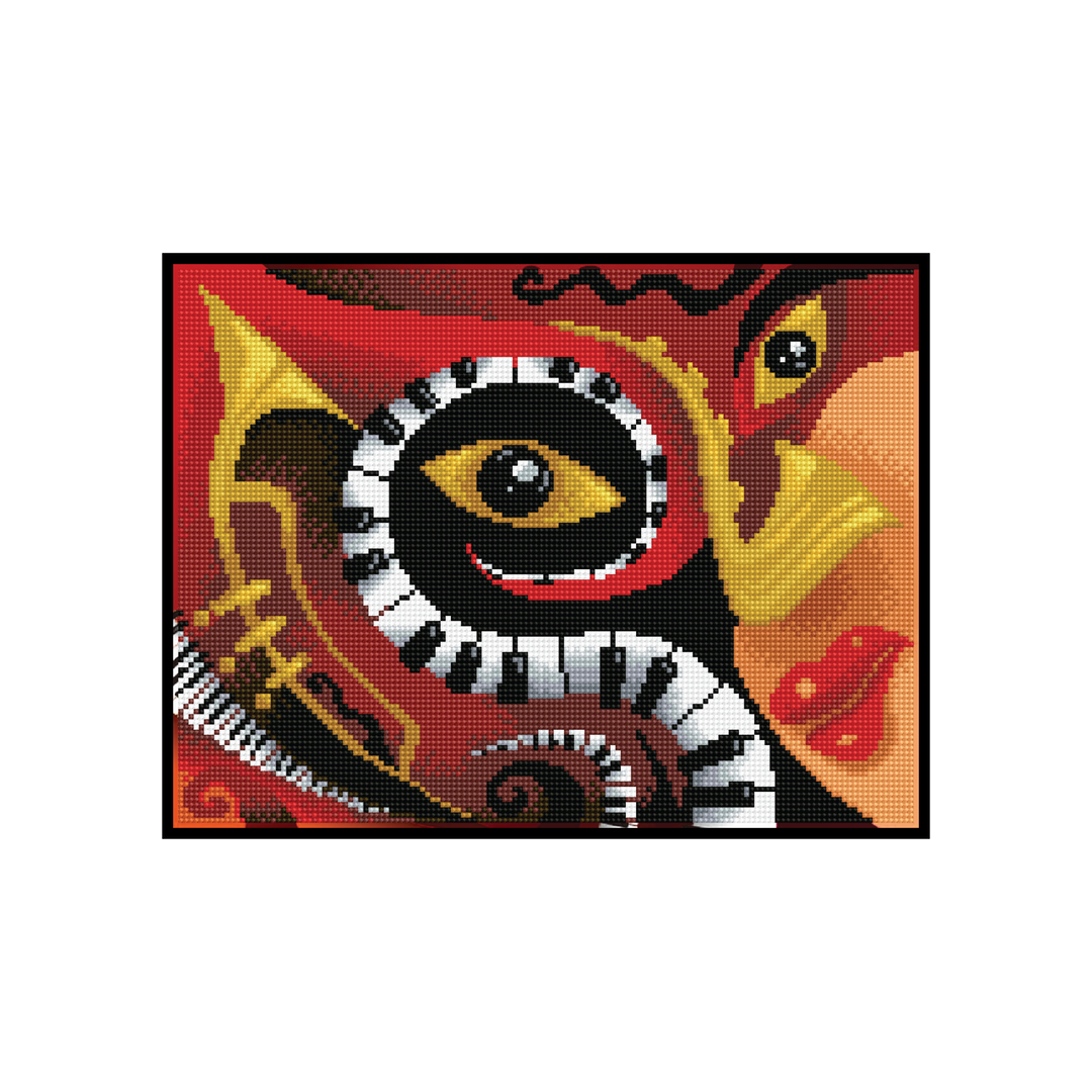 Diamond Dotz Jazz Bar with Frame - 16.1" x 12.2"