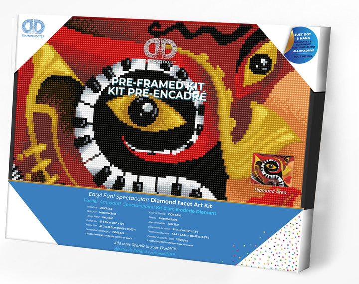 Diamond Dotz Jazz Bar with Frame - 16.1" x 12.2"