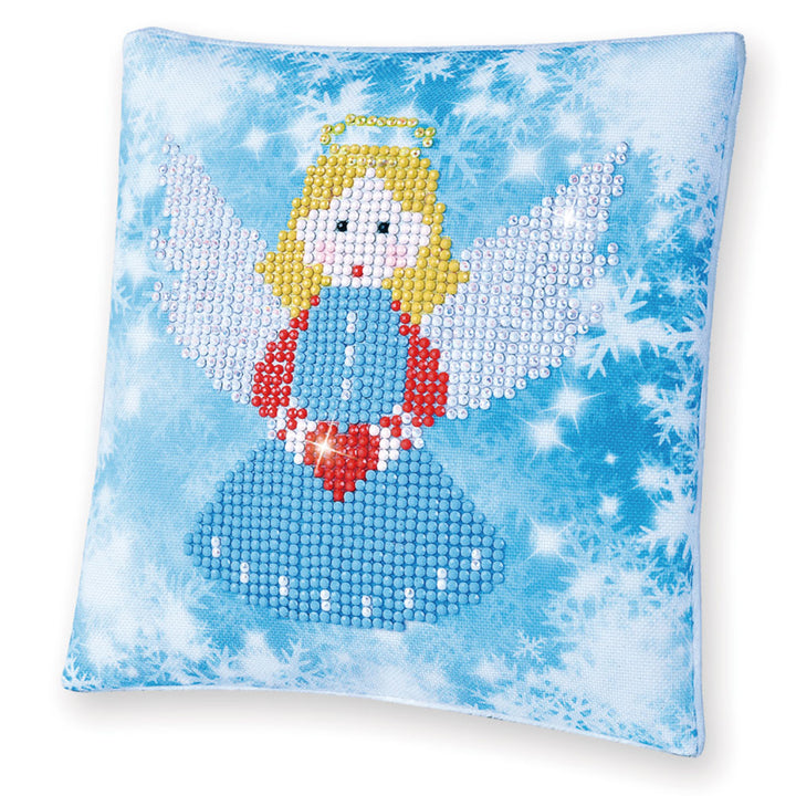 Diamond Dotz Christmas Angel Pillow - 7 x 7 in