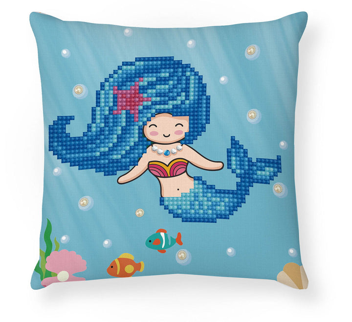 Diamond Dotz Pearl Swimmer Mini Pillow - 7.1 x 7.1 in