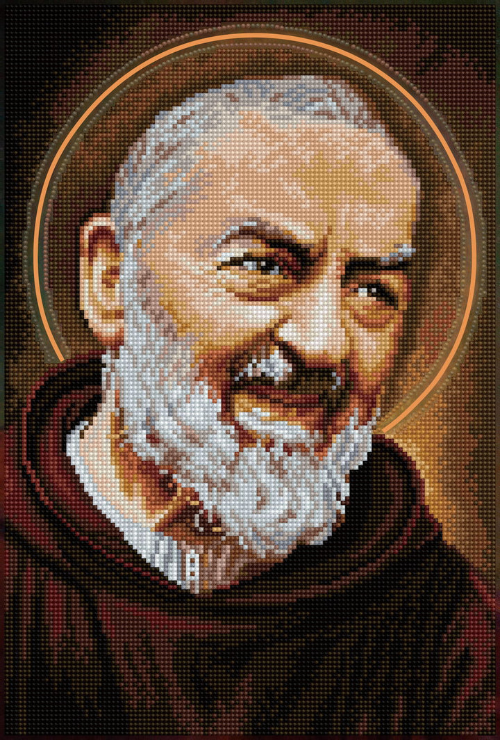 Diamond Dotz Padre Pio- 12.60 x 18.50 in