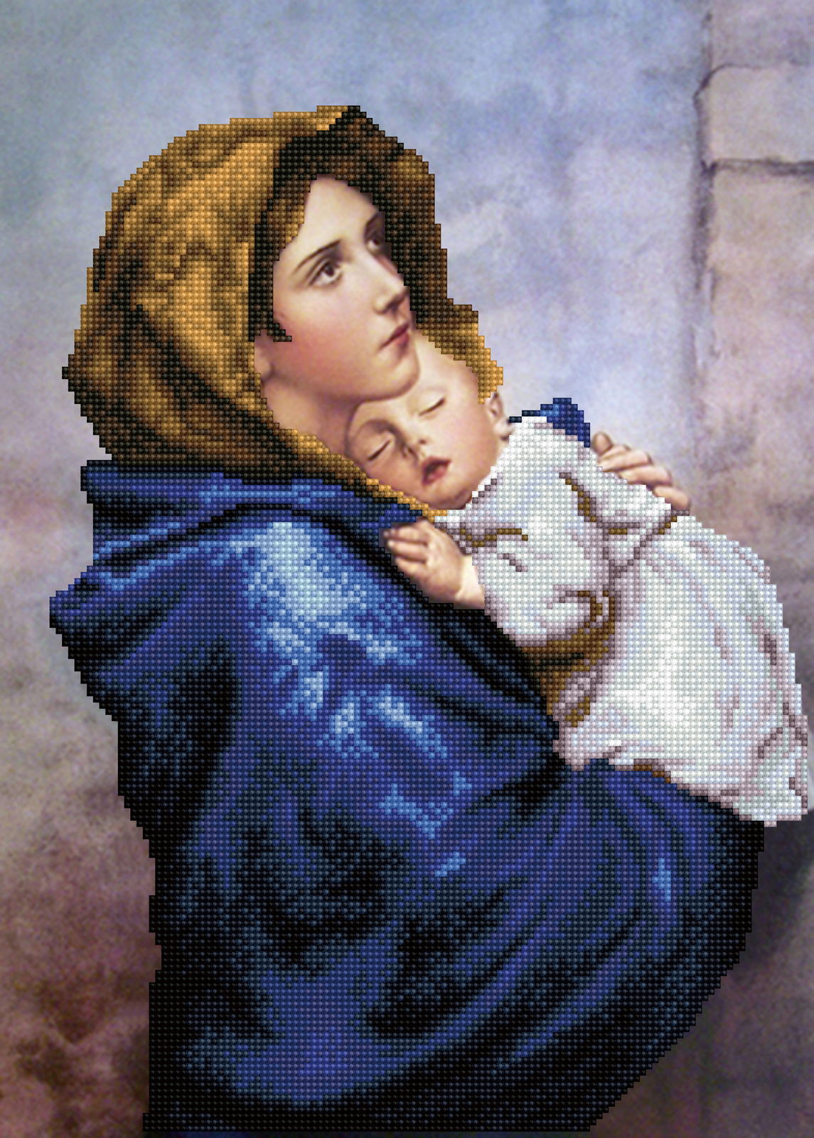 Madonna of the Streets apres Roberto Ferruzzi | Diamond Painting