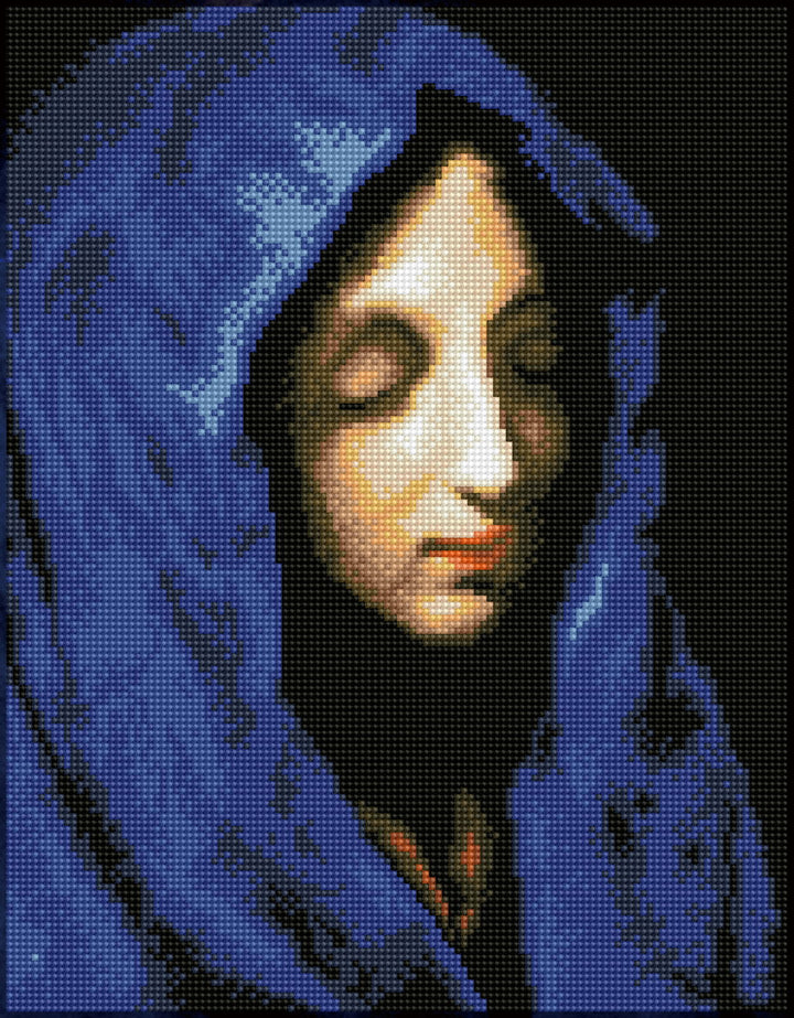 Diamond Dotz The Blue Madonna (apres Carlo Dolci) - 13.78 x 17.72 in