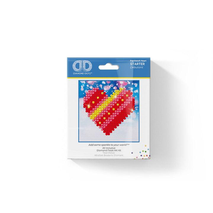 Diamond Dotz Patchwork Heart - 2.8 x 2.8 in