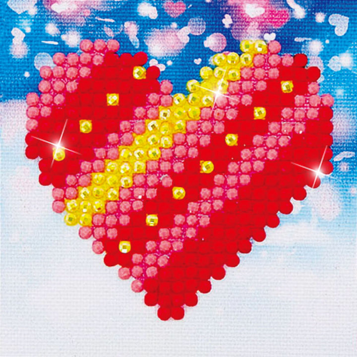Diamond Dotz Patchwork Heart - 2.8 x 2.8 in