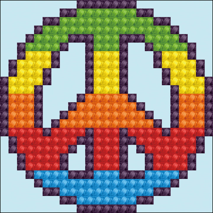 Diamond Dotz Peace Man - 3.0" x 3.0"