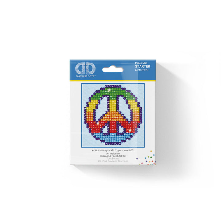 Diamond Dotz Peace Man - 3.0" x 3.0"