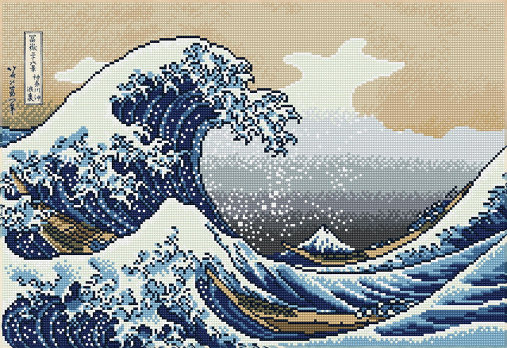 Diamond Dotz The Great Wave Off Kanagawa - 22.44 x 15.35 in