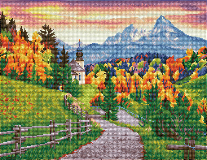Diamond Dotz Maria Gern Church - 26.37 x 20.47 in