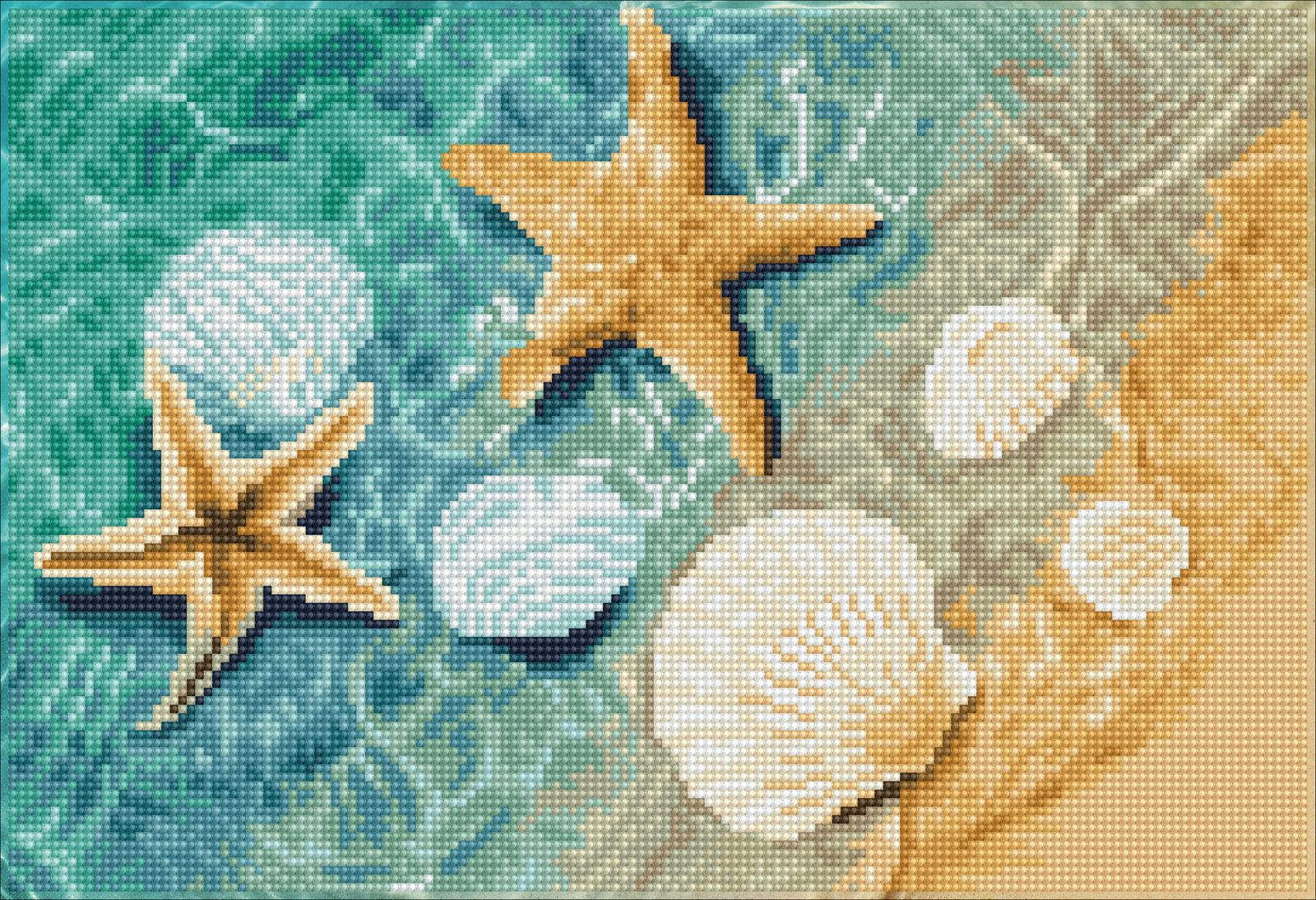YSCOLOR Diamond Painting Kit - Tartaruga Marina Nell'Oceano Blu, Mosaico Diamante Rotondo 30x40 Cm, Completo Di Tela, Diamanti E Strumenti, Hobby Creativo Antistress