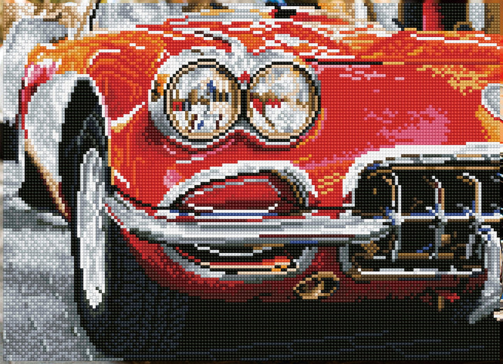 Diamond Dotz Red Sports Car - 16.93 x 12.2 in