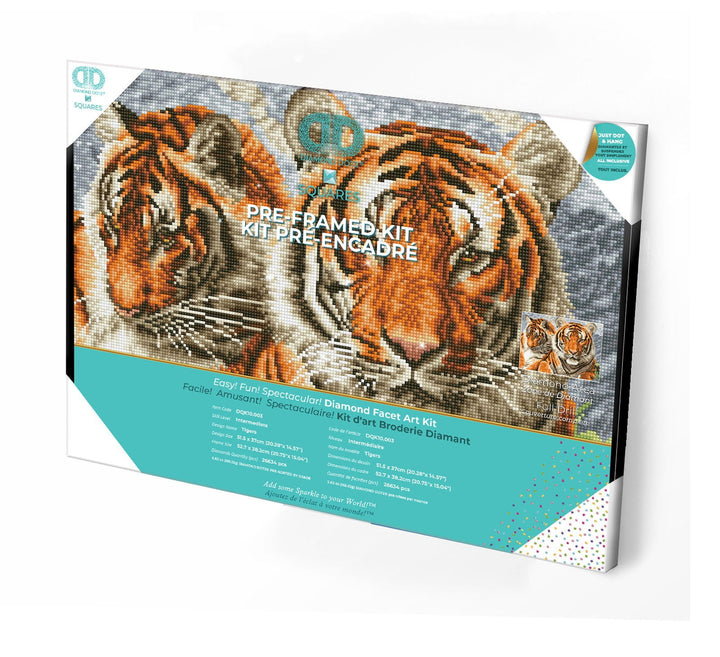 Diamond Dotz Tigers - 20.3" x 14.6"