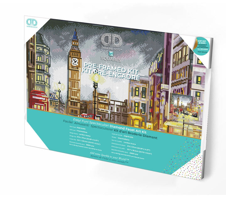 Diamond Dotz London Scene Pre-Framed Kit - 20.3" x 14.6"