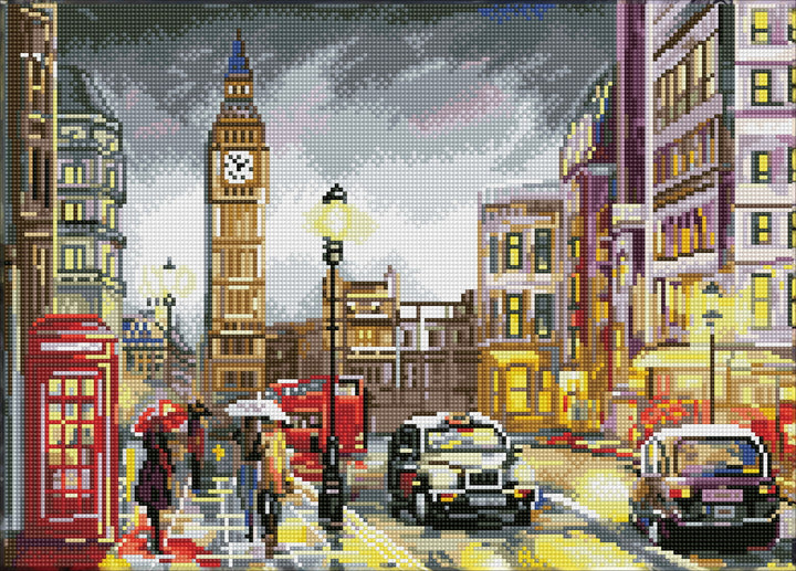 Diamond Dotz London Scene Pre-Framed Kit - 20.3" x 14.6"