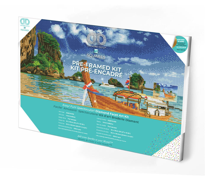 Diamond Dotz Thai Escape - Pre-Framed Kit - 20.47 x 13.78 in