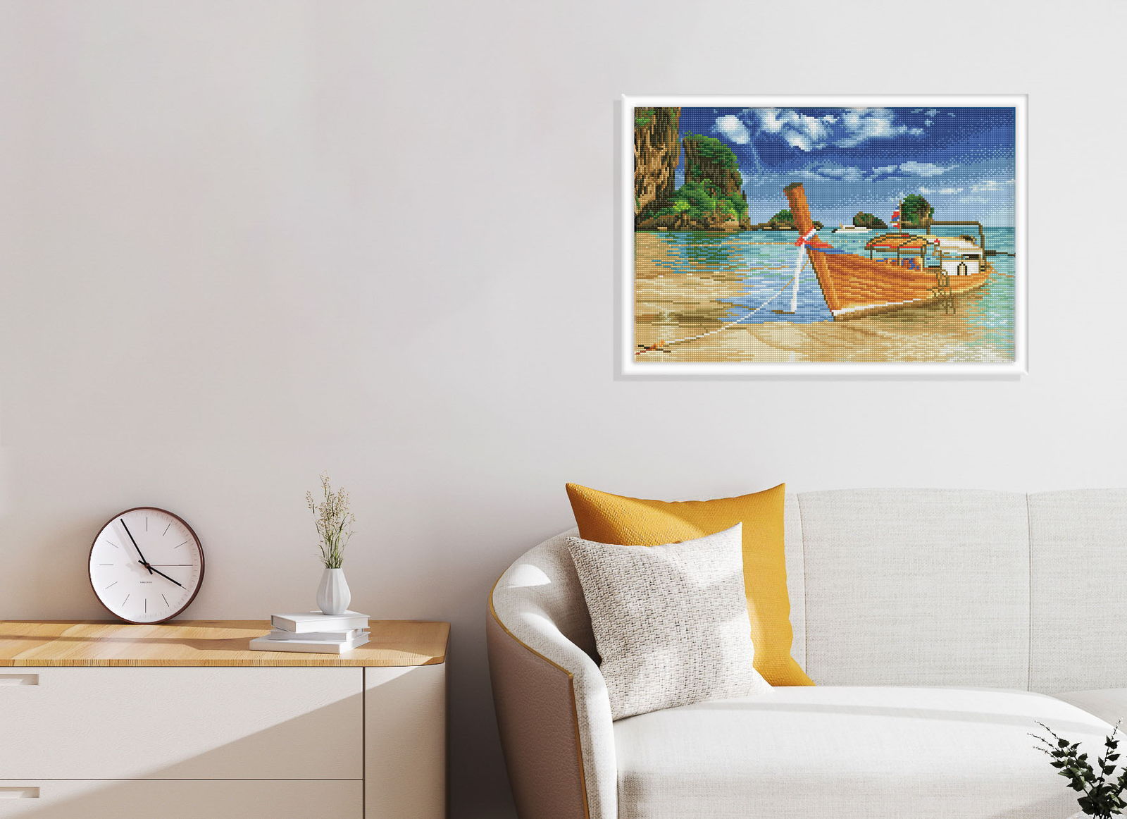 Thai Escape – Pre-Framed Kit | Diamond Painting Kits Travel