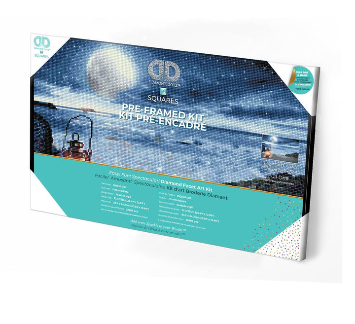 Diamond Dotz Seaside Vigil Pre-Framed Kit - 20.5" x 13.0"