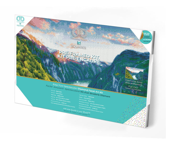 Diamond Dotz Mighty River Pre-Framed Kit - 20.5" x 13.4"