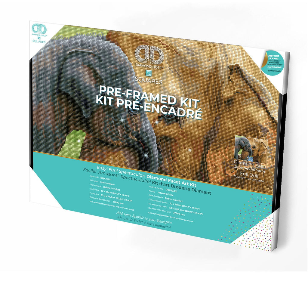 Baby's Comfort with Frame | Diamond Painting Kits Animals