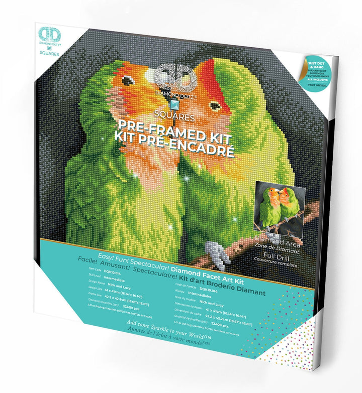 Diamond Dotz Nick and Lucy Pre-Framed Kit - 16.1" x 16.1"